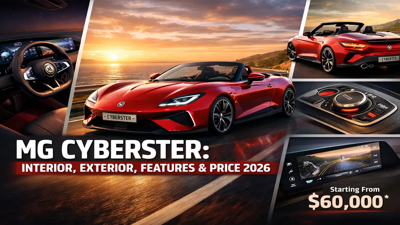 MG Cyberster: Interior, Exterior, Features & Price 2026