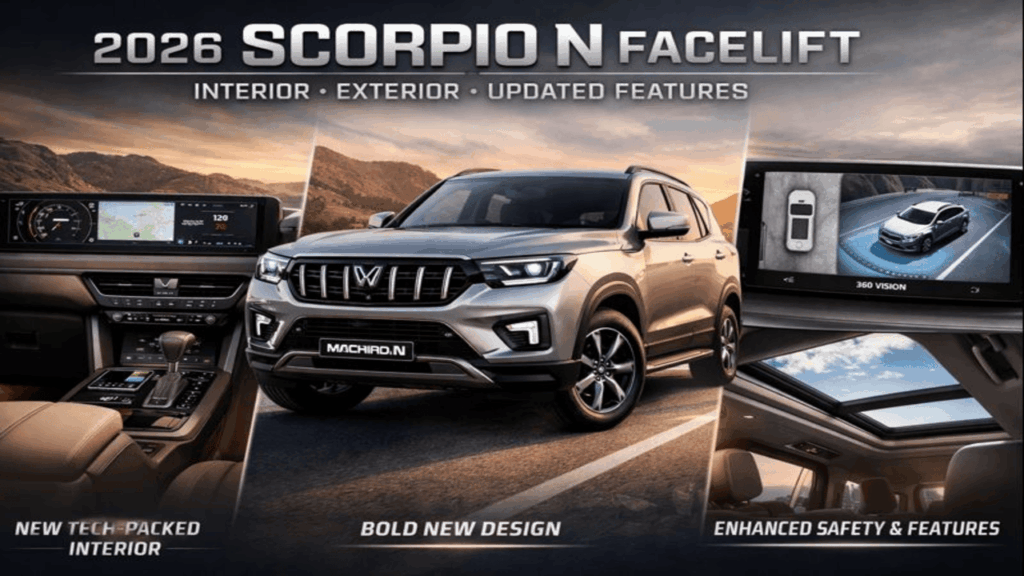 Scorpio N Facelift 2026 : Interior, Exterior & Updated Features