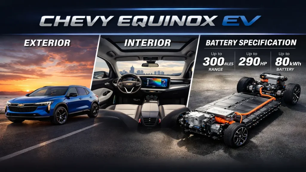 Chevy Equinox EV : Exterior, Interior & Battery Specification
